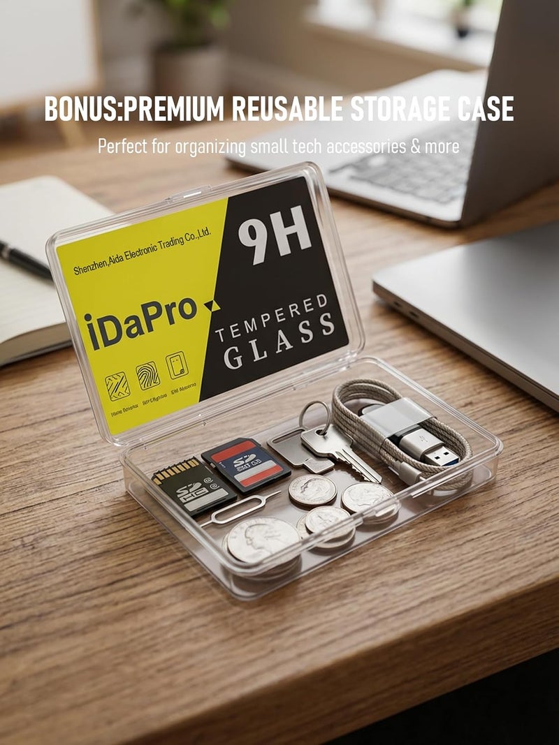 iDaPro Screen Protector for Canon EOS R50 V R50V/EOS R100 /EOS R10 + Hand Lanyard [3+1 Pack] Tempered Glass Easy Installation - Image 3